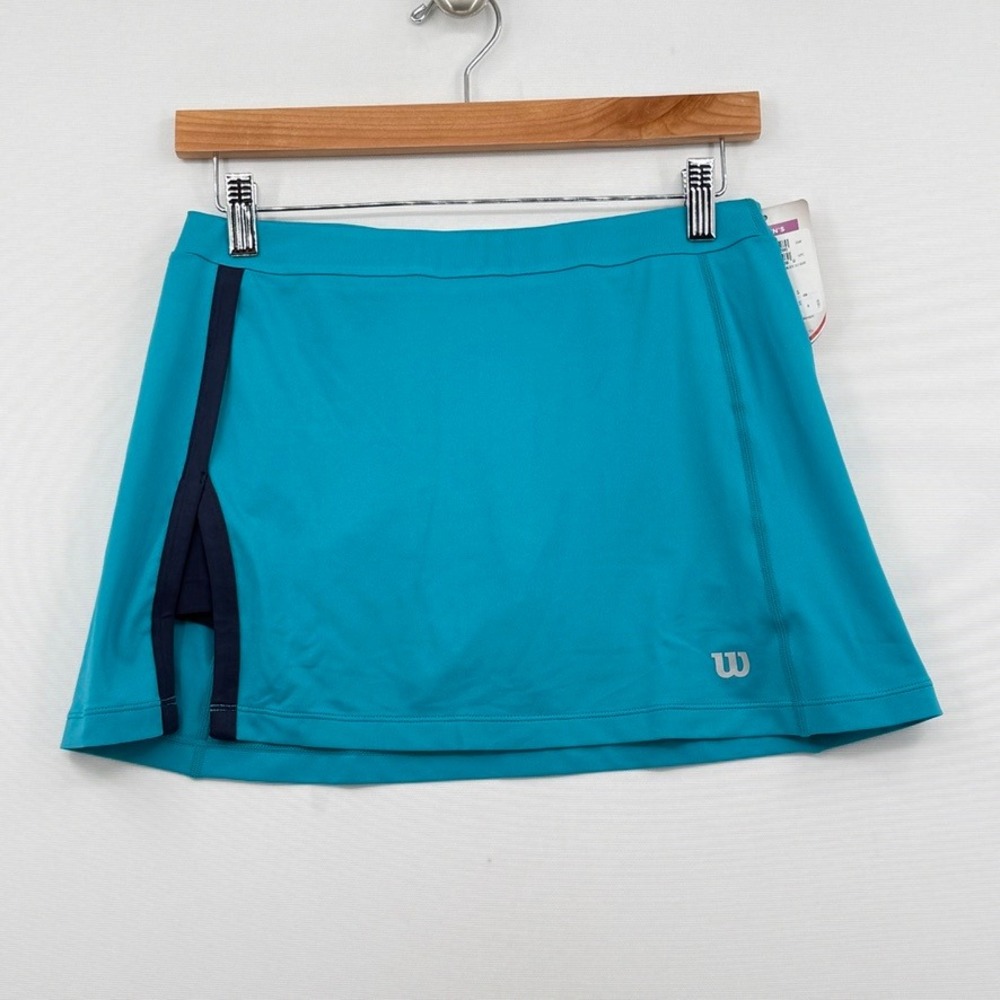 Wilson Tennis Skort Women Small Blue Skirt Tennis Sporty Active Athleisure NEW